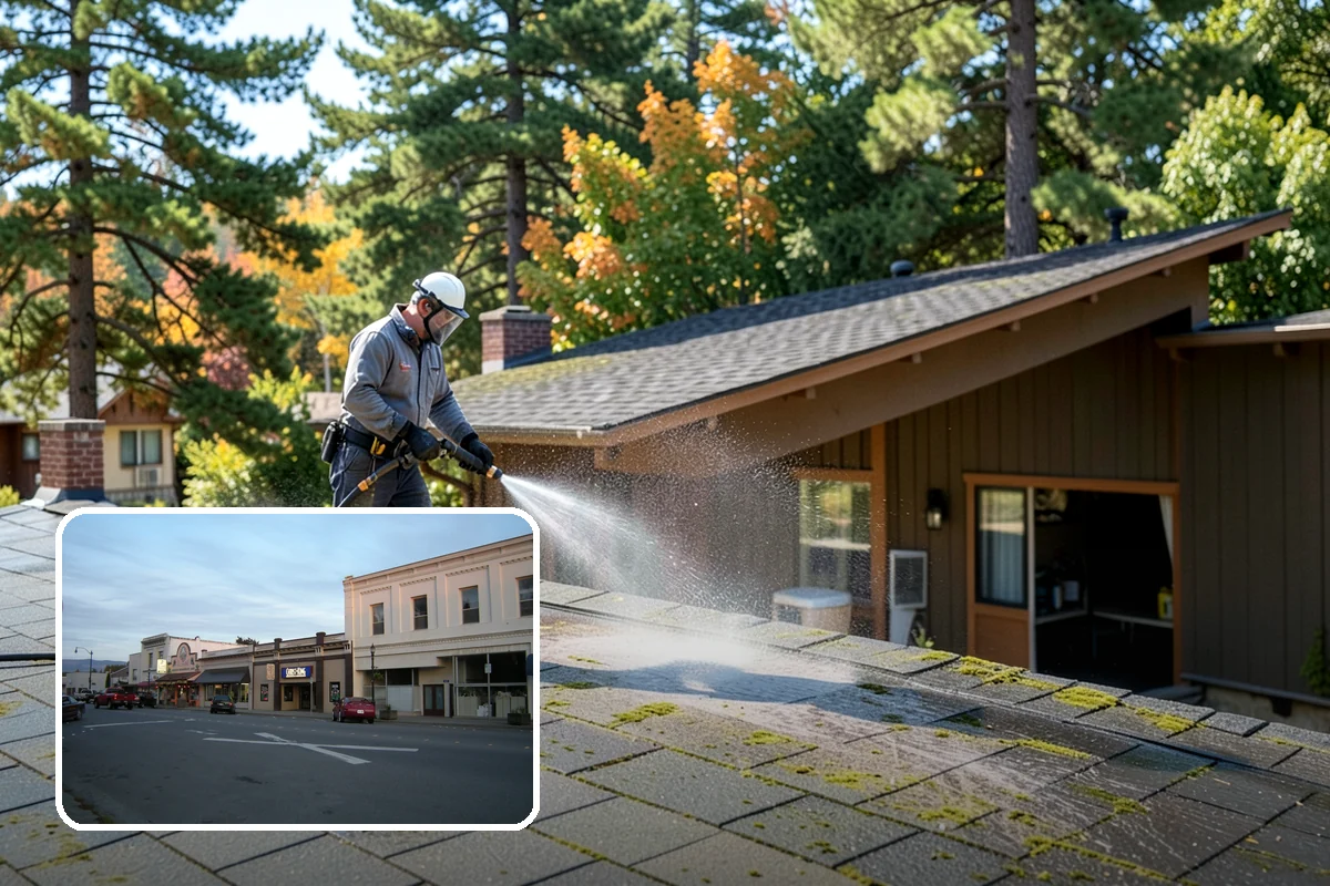 Moss Treatment in Burlington, Skagit County, WA - Kills moss at the root instead of just scraping the surface