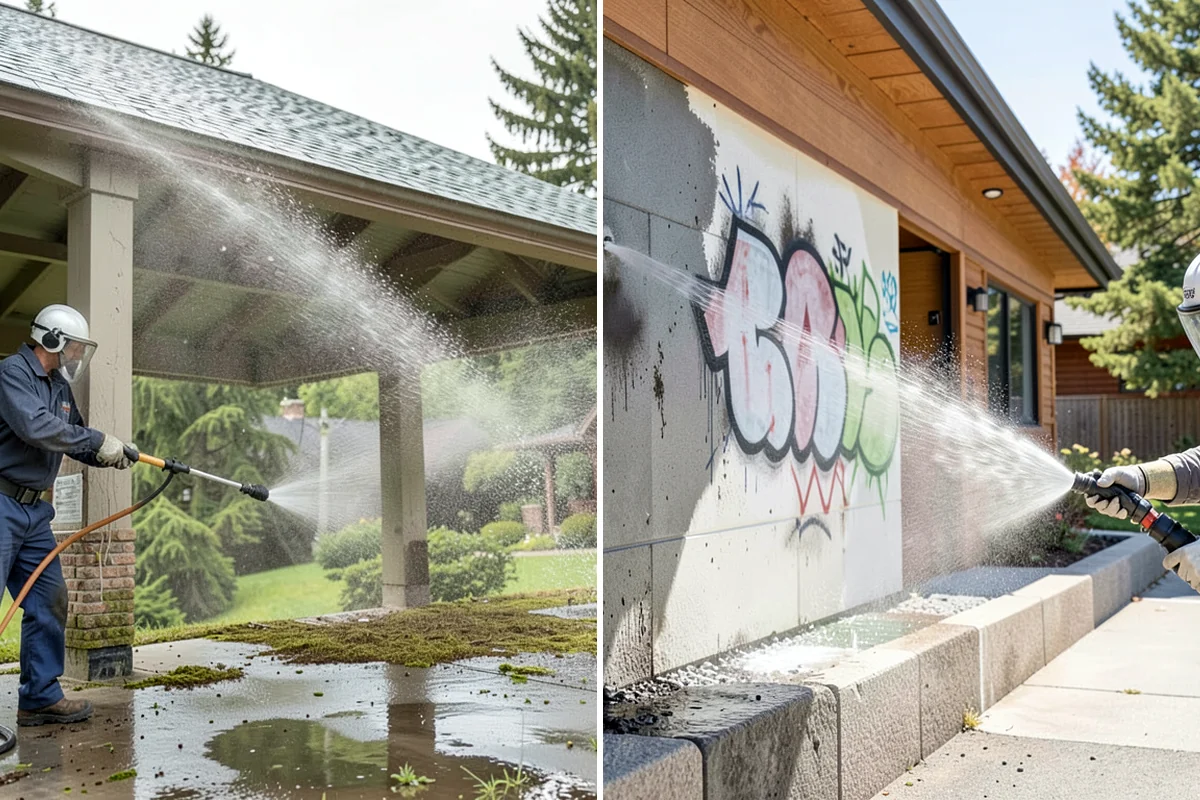 Moss Treatment in Kenmore, King County, WA - Identify moss-heavy zones on roofs, hardscapes, and shaded walls
