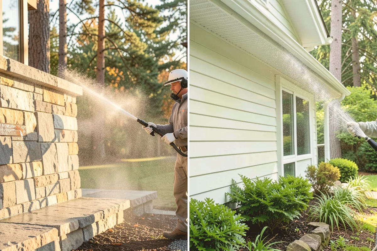 Moss Treatment in Lynnwood, Snohomish County, WA - Identify moss-heavy zones on roofs, hardscapes, and shaded walls