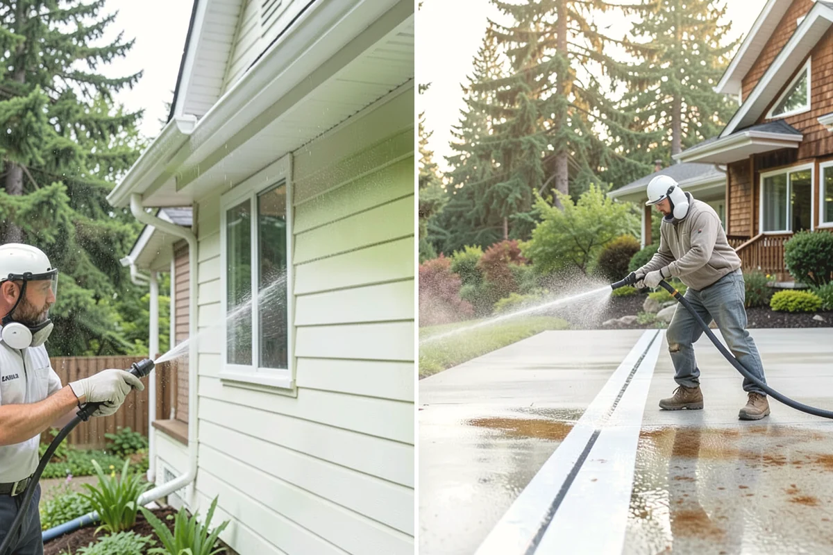 Moss Treatment in Mercer Island, King County, WA - Identify moss-heavy zones on roofs, hardscapes, and shaded walls