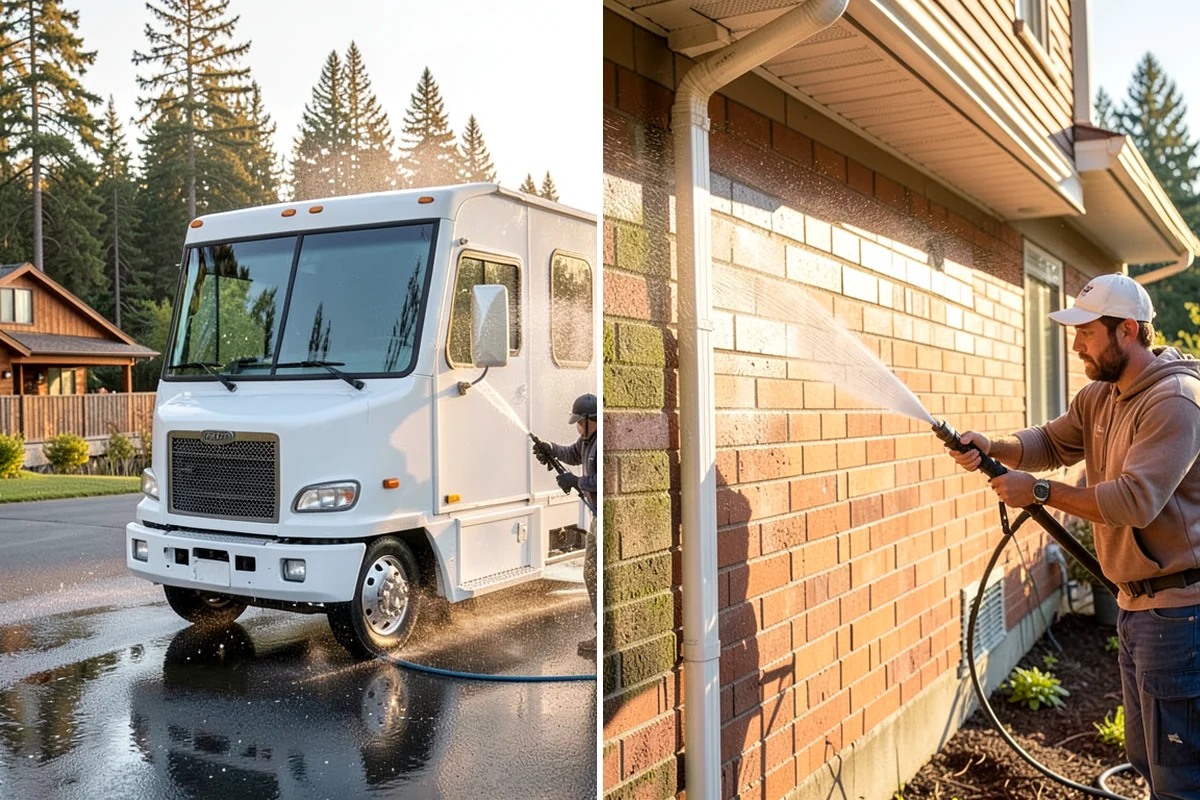 Moss Treatment in Pacific, King County, WA - Identify moss-heavy zones on roofs, hardscapes, and shaded walls