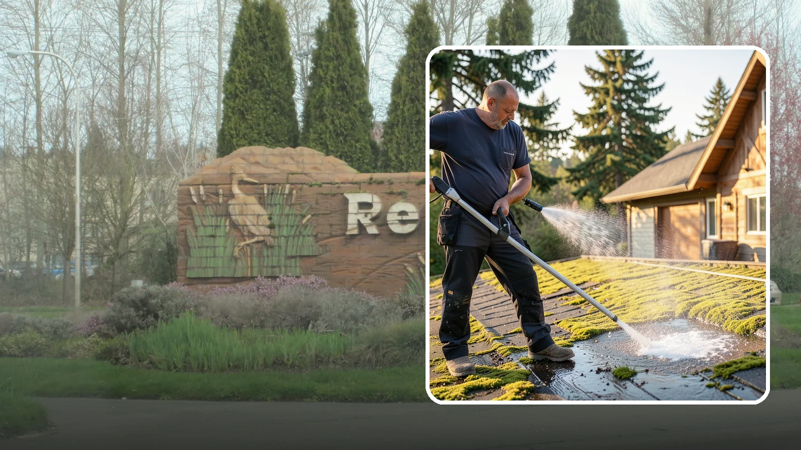 Moss Treatment in Renton, King County, WA - Moss treatment applies a targeted solution that kills and helps clear the thick moss that thrives on Washington roofs, walkways...