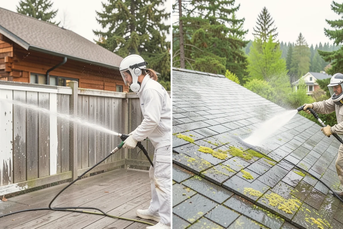 Moss Treatment in Snohomish, Snohomish County, WA - Identify moss-heavy zones on roofs, hardscapes, and shaded walls