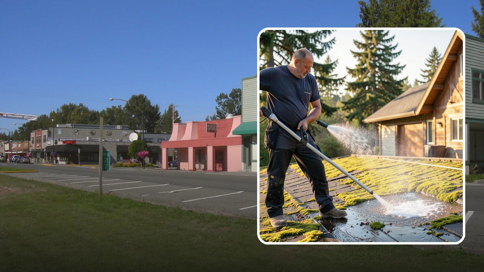 Moss Treatment in Snoqualmie, King County, WA - Moss treatment applies a targeted solution that kills and helps clear the thick moss that thrives on Washington roofs, walkways...