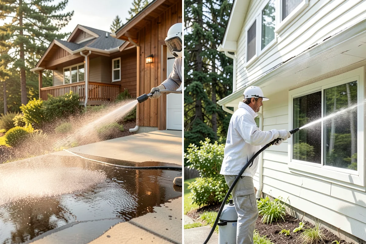 Moss Treatment in Snoqualmie, King County, WA - Identify moss-heavy zones on roofs, hardscapes, and shaded walls