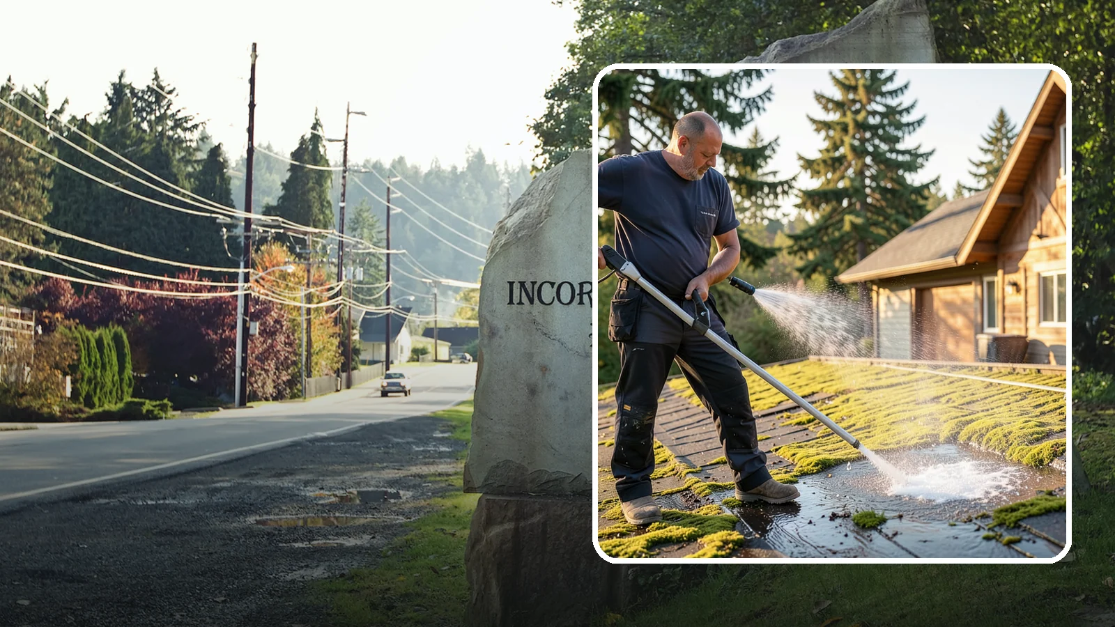 Moss Treatment in Wilkeson, Pierce County, WA - Moss treatment applies a targeted solution that kills and helps clear the thick moss that thrives on Washington roofs, walkways...