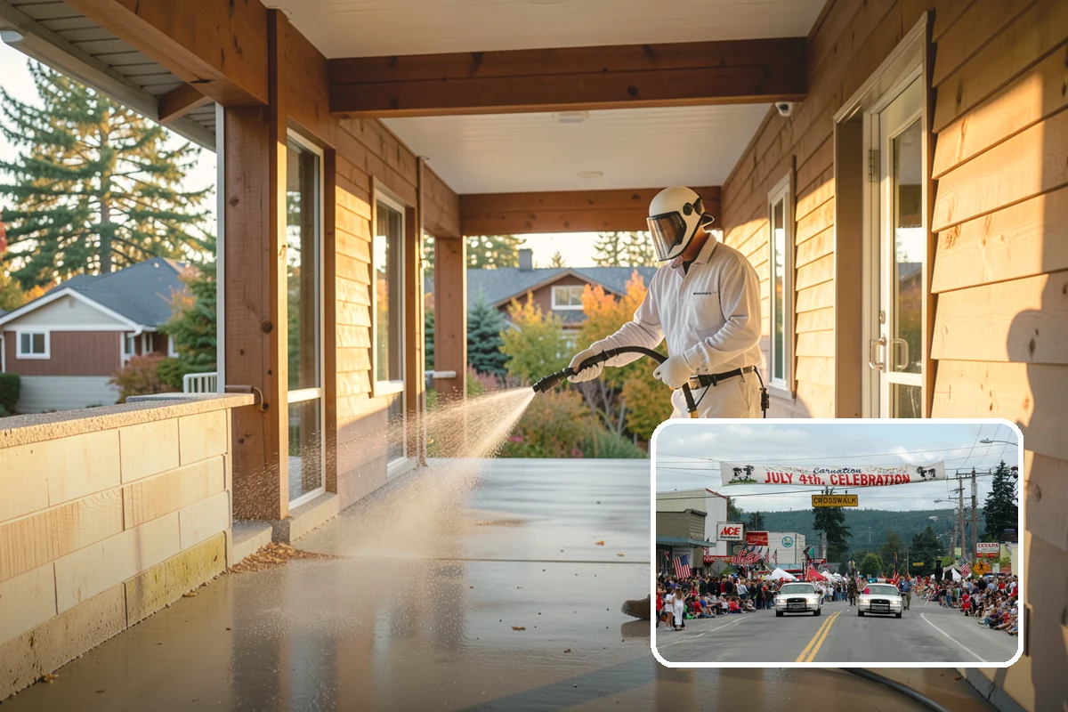 Move-In Exterior Cleaning in Carnation, King County, WA - Delivers a clean exterior for new owners from the first day
