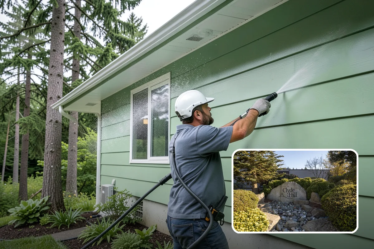 Move-In Exterior Cleaning in Clyde Hill, King County, WA - Delivers a clean exterior for new owners from the first day