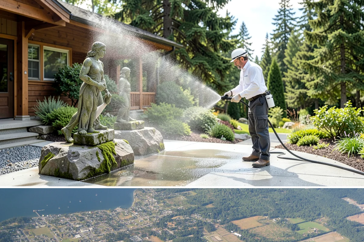 Move-In Exterior Cleaning in Coupeville, Island County, WA - Schedule around the closing or move date, ideally during a dry stretch so the home is clean before belongings arrive.