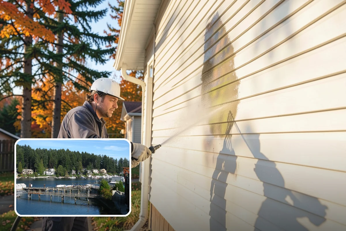 Move-In Exterior Cleaning in Gig Harbor, Pierce County, WA - Delivers a clean exterior for new owners from the first day