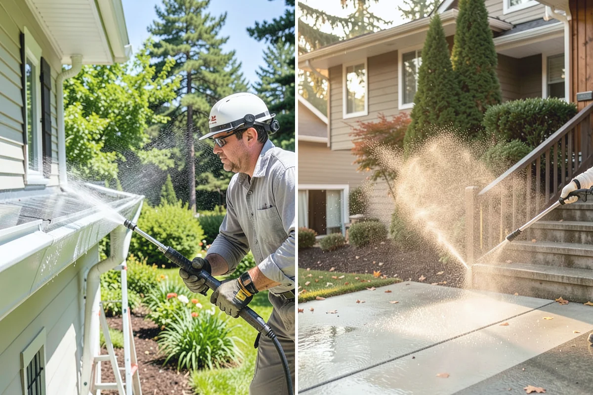 Move-In Exterior Cleaning in Roy, Pierce County, WA - Coordinate the wash around the move-in or move-out date