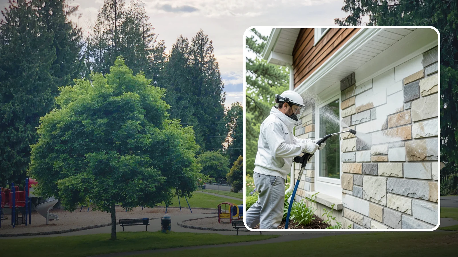 Natural Stone Cleaning in Bonney Lake, Pierce County, WA - Clean natural stone features with pH-appropriate methods that respect the mineral makeup of each stone.