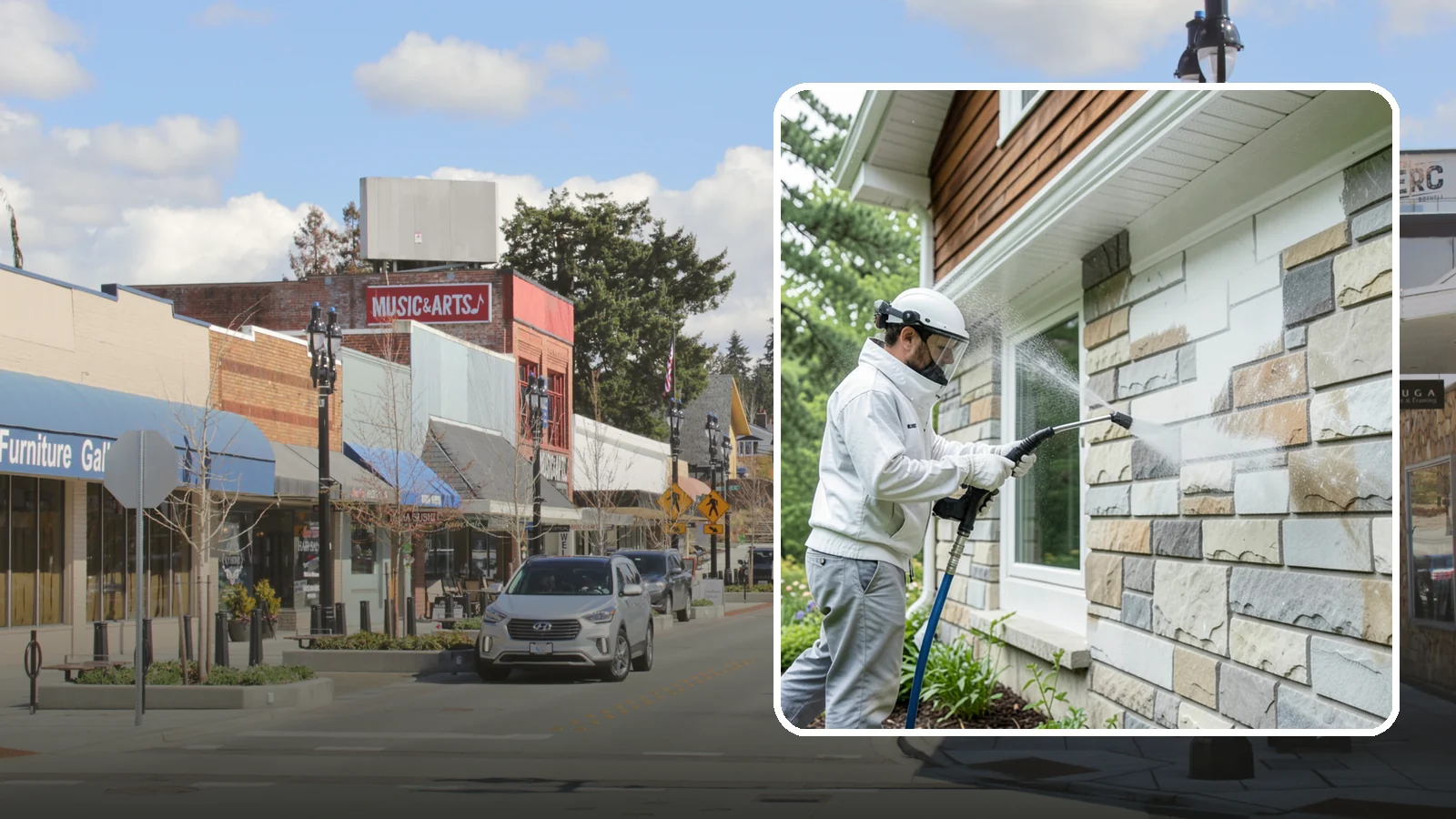 Natural Stone Cleaning in Bothell, King County, WA - Clean natural stone features with pH-appropriate methods that respect the mineral makeup of each stone.