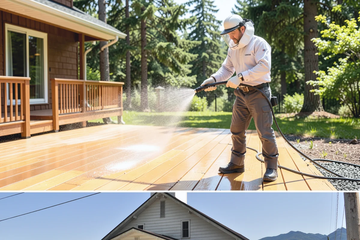 Natural Stone Cleaning in Concrete, Skagit County, WA - Summer's drier conditions keep porous natural stone from staying saturated and give sensitive treatments the stability they need.