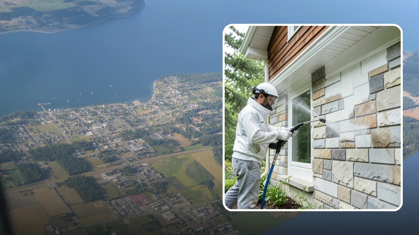Natural Stone Cleaning in Coupeville, Island County, WA - Clean natural stone features with pH-appropriate methods that respect the mineral makeup of each stone.