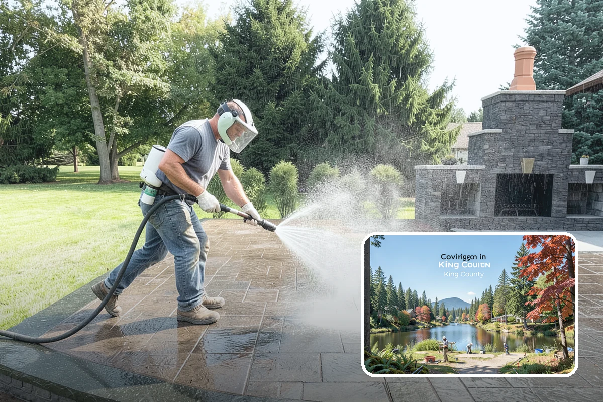 Natural Stone Cleaning in Covington, King County, WA - Protects acid-sensitive stone with pH-correct chemistry