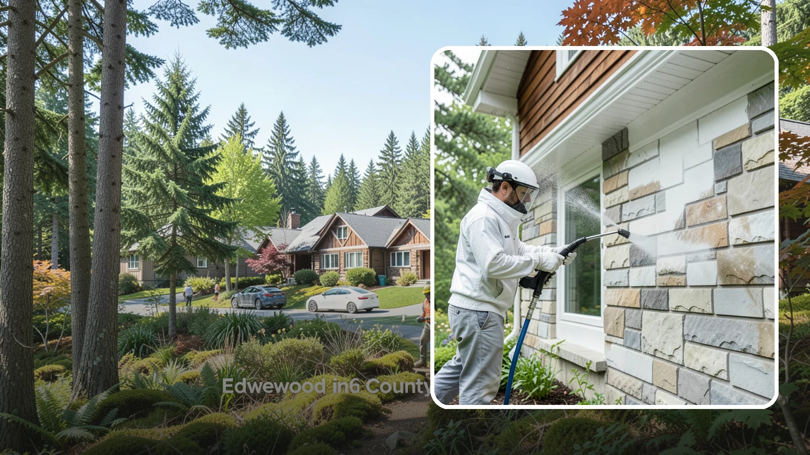 Natural Stone Cleaning in Edgewood, Pierce County, WA - Clean natural stone features with pH-appropriate methods that respect the mineral makeup of each stone.