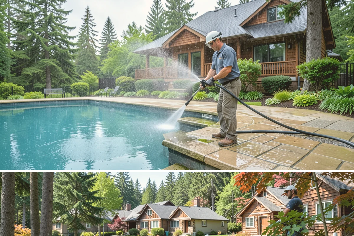 Natural Stone Cleaning in Edgewood, Pierce County, WA - Summer's drier conditions keep porous natural stone from staying saturated and give sensitive treatments the stability they need.