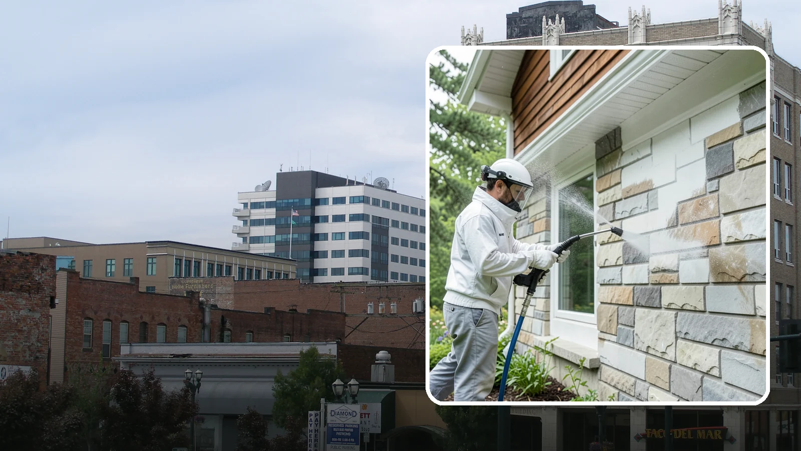 Natural Stone Cleaning in Everett, Snohomish County, WA - Clean natural stone features with pH-appropriate methods that respect the mineral makeup of each stone.