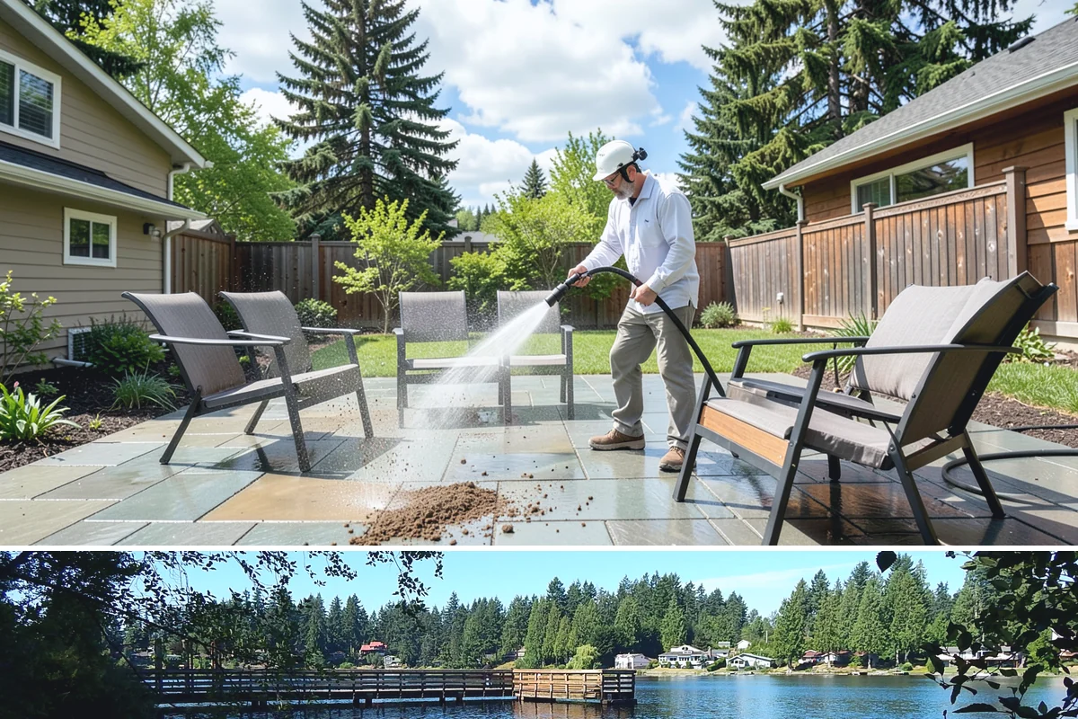 Natural Stone Cleaning in Federal Way, King County, WA - Summer's drier conditions keep porous natural stone from staying saturated and give sensitive treatments the stability they need.