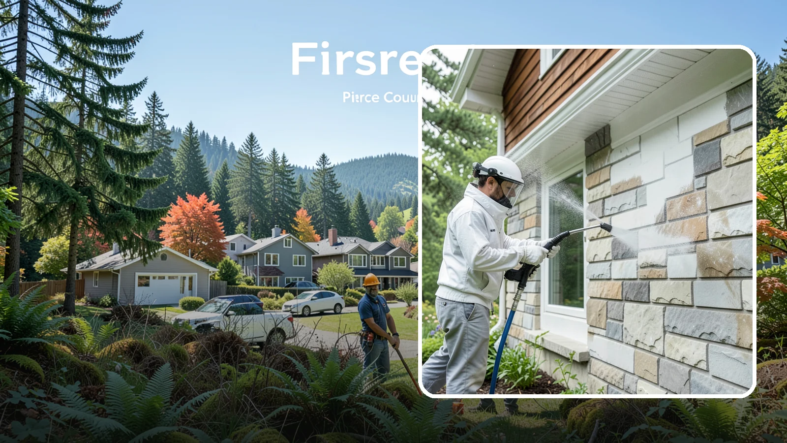 Natural Stone Cleaning in Fircrest, Pierce County, WA - Clean natural stone features with pH-appropriate methods that respect the mineral makeup of each stone.