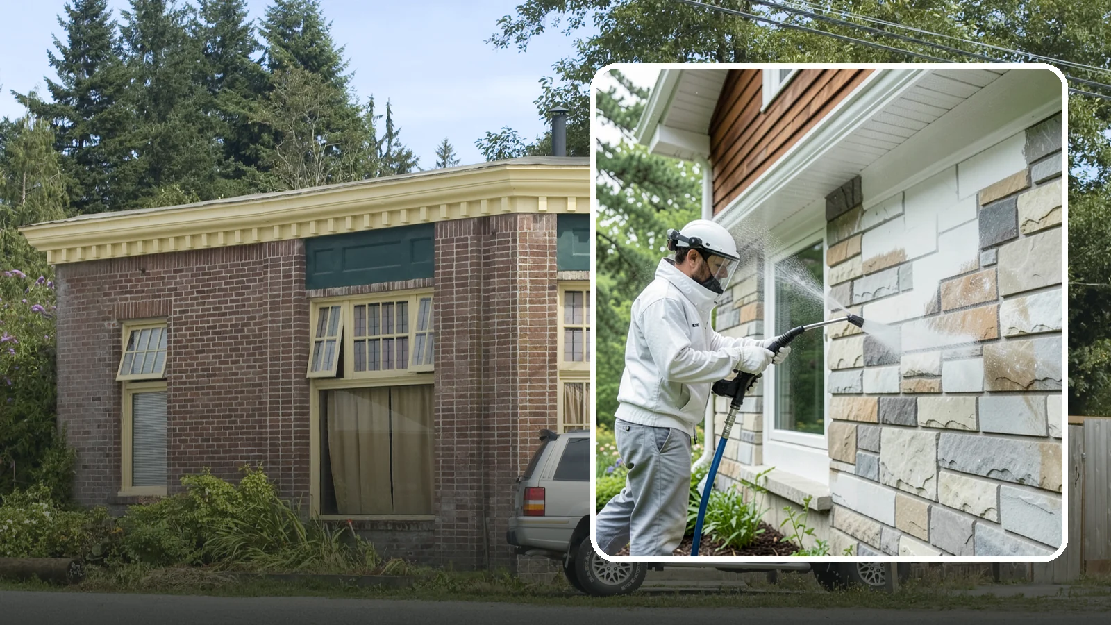 Natural Stone Cleaning in Hamilton, Skagit County, WA - Clean natural stone features with pH-appropriate methods that respect the mineral makeup of each stone.