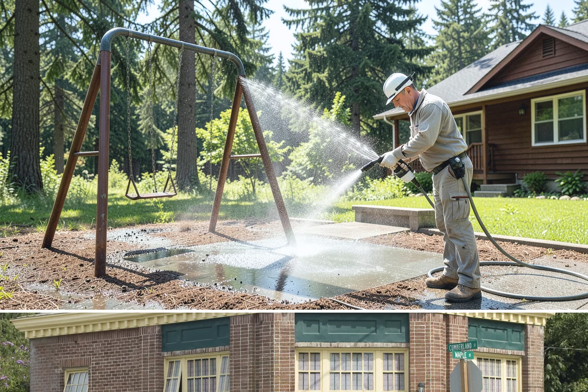 Natural Stone Cleaning in Hamilton, Skagit County, WA - Summer's drier conditions keep porous natural stone from staying saturated and give sensitive treatments the stability they need.