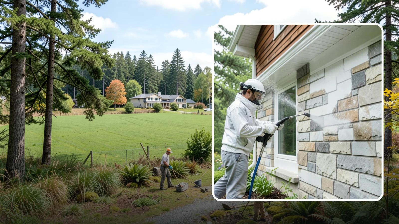 Natural Stone Cleaning in Lyman, Skagit County, WA - Clean natural stone features with pH-appropriate methods that respect the mineral makeup of each stone.