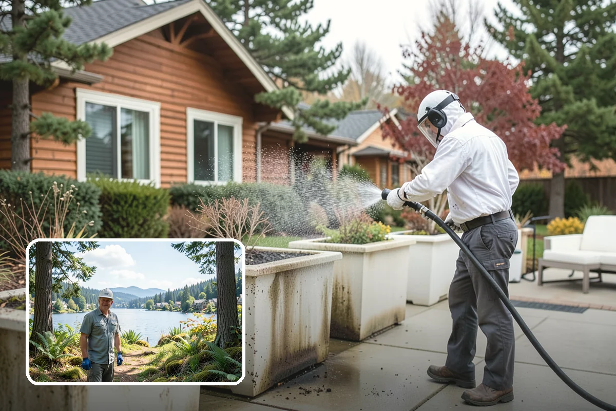 Natural Stone Cleaning in Milton, King County, WA - Protects acid-sensitive stone with pH-correct chemistry