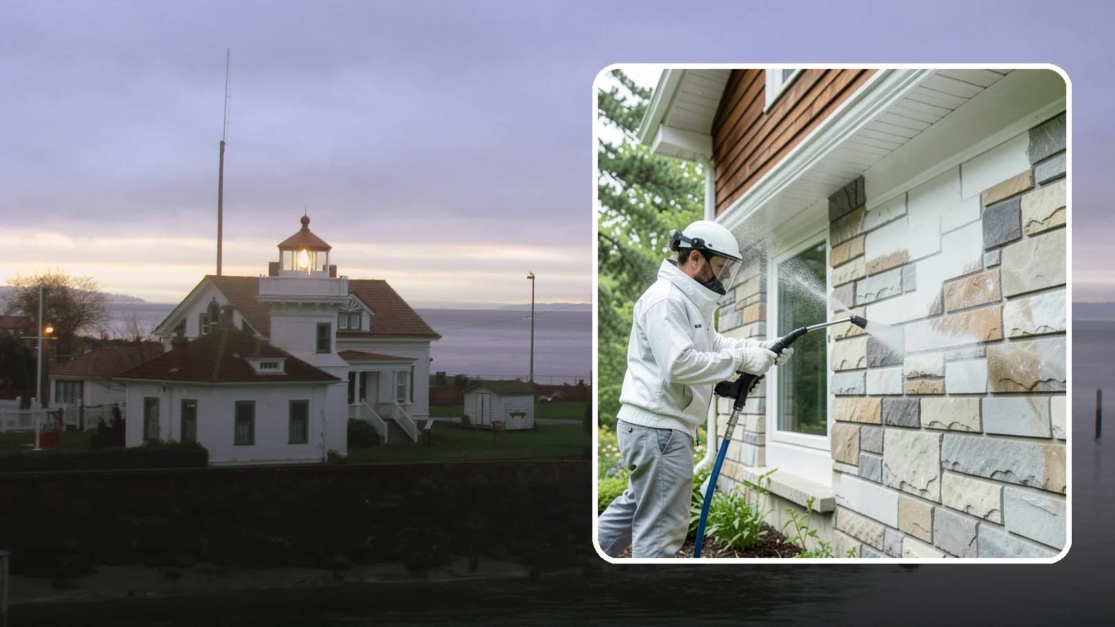 Natural Stone Cleaning in Mukilteo, Snohomish County, WA - Clean natural stone features with pH-appropriate methods that respect the mineral makeup of each stone.