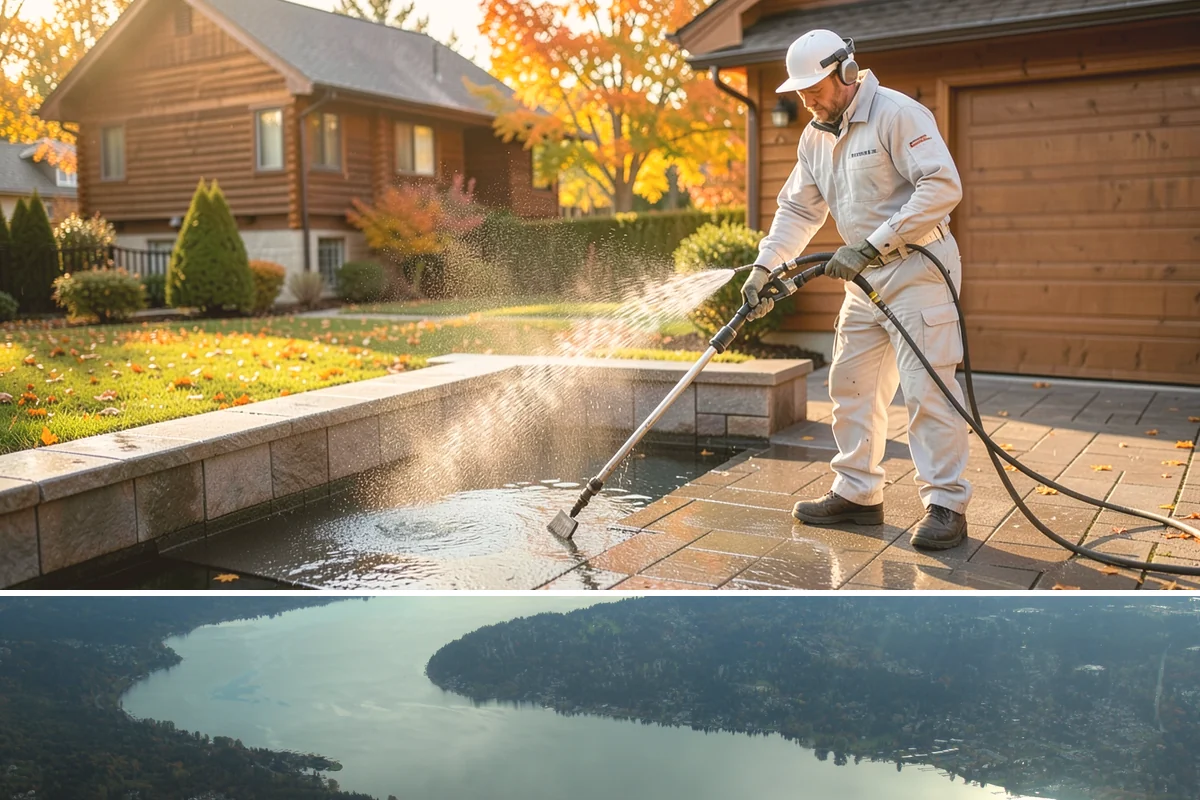 Natural Stone Cleaning in Sammamish, King County, WA - Summer's drier conditions keep porous natural stone from staying saturated and give sensitive treatments the stability they need.