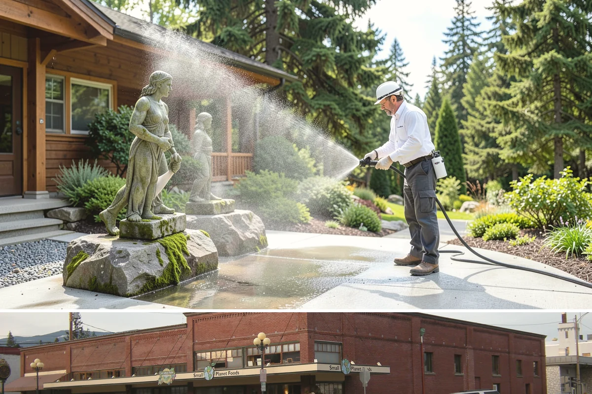 Natural Stone Cleaning in Sedro-Woolley, Skagit County, WA - Summer's drier conditions keep porous natural stone from staying saturated and give sensitive treatments the stability they need.
