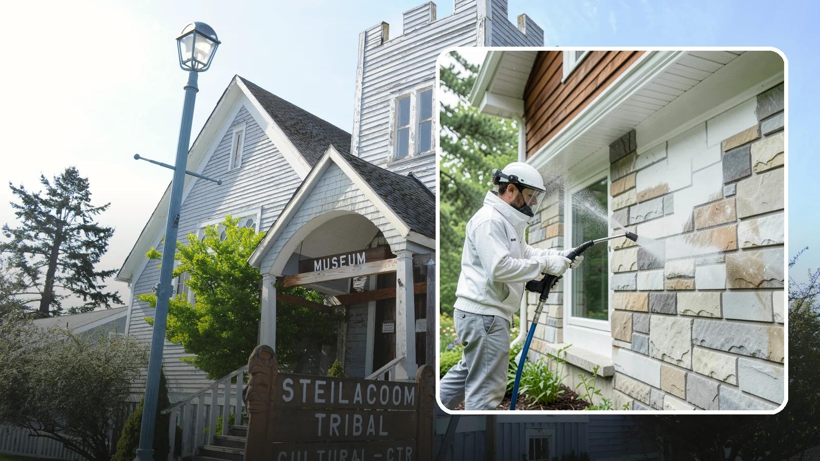 Natural Stone Cleaning in Steilacoom, Pierce County, WA - Clean natural stone features with pH-appropriate methods that respect the mineral makeup of each stone.