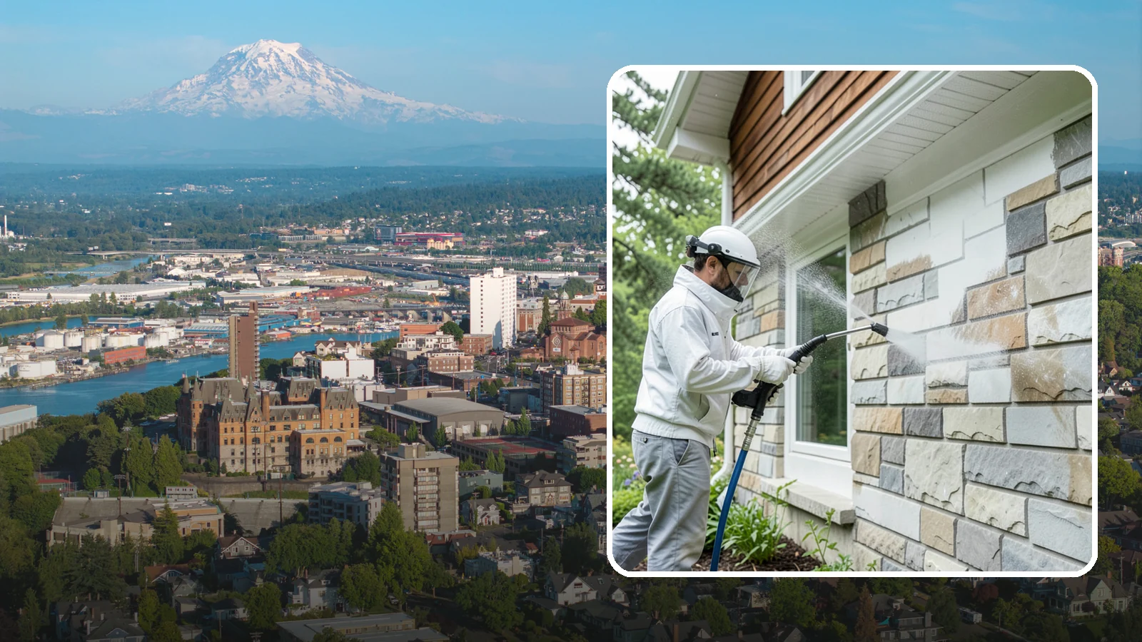 Natural Stone Cleaning in Tacoma, Pierce County, WA - Clean natural stone features with pH-appropriate methods that respect the mineral makeup of each stone.