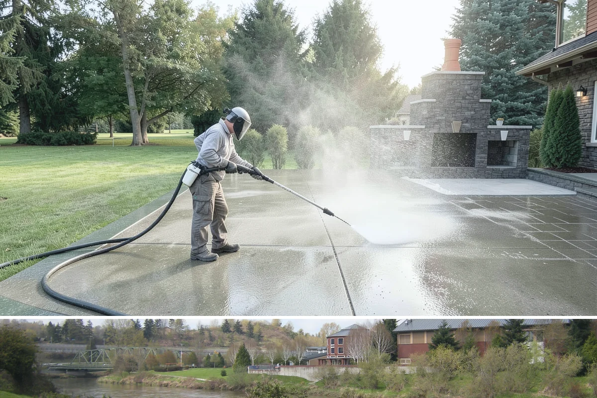 Natural Stone Cleaning in Tukwila, King County, WA - Summer's drier conditions keep porous natural stone from staying saturated and give sensitive treatments the stability they need.