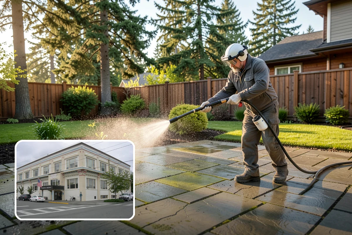 New Construction Cleaning in Anacortes, Skagit County, WA - Reveals the finished exterior for handover