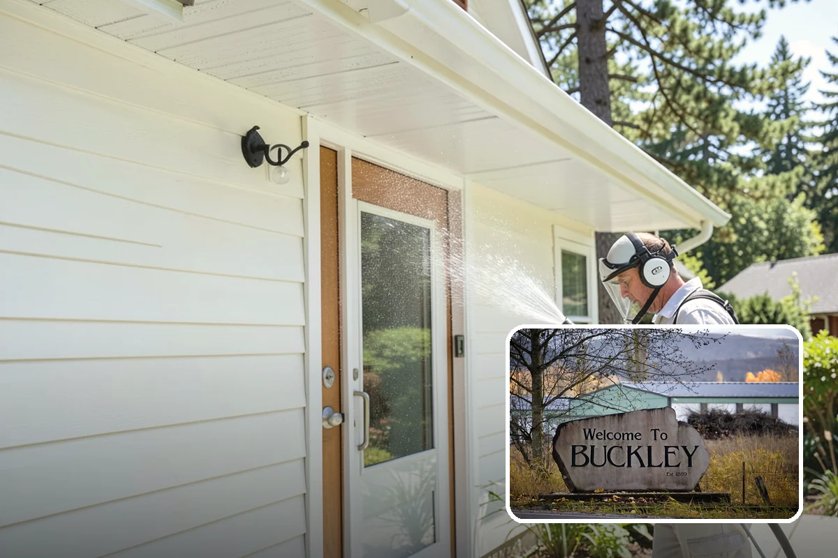 New Construction Cleaning in Buckley, Pierce County, WA - Reveals the finished exterior for handover