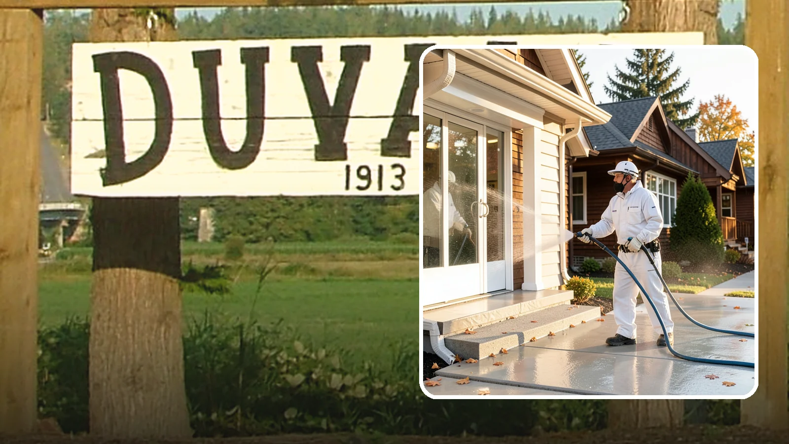 New Construction Cleaning in Duvall, King County, WA - We give newly built Washington homes and buildings a first exterior cleaning to remove build residue before move-in.