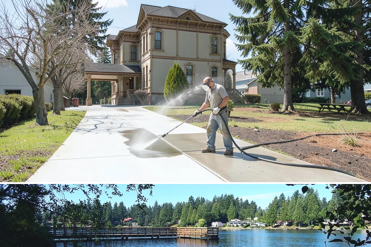 New Construction Cleaning in Federal Way, King County, WA - New construction cleaning happens at completion regardless of season, though dry weather helps fresh finishes cure and rinse...