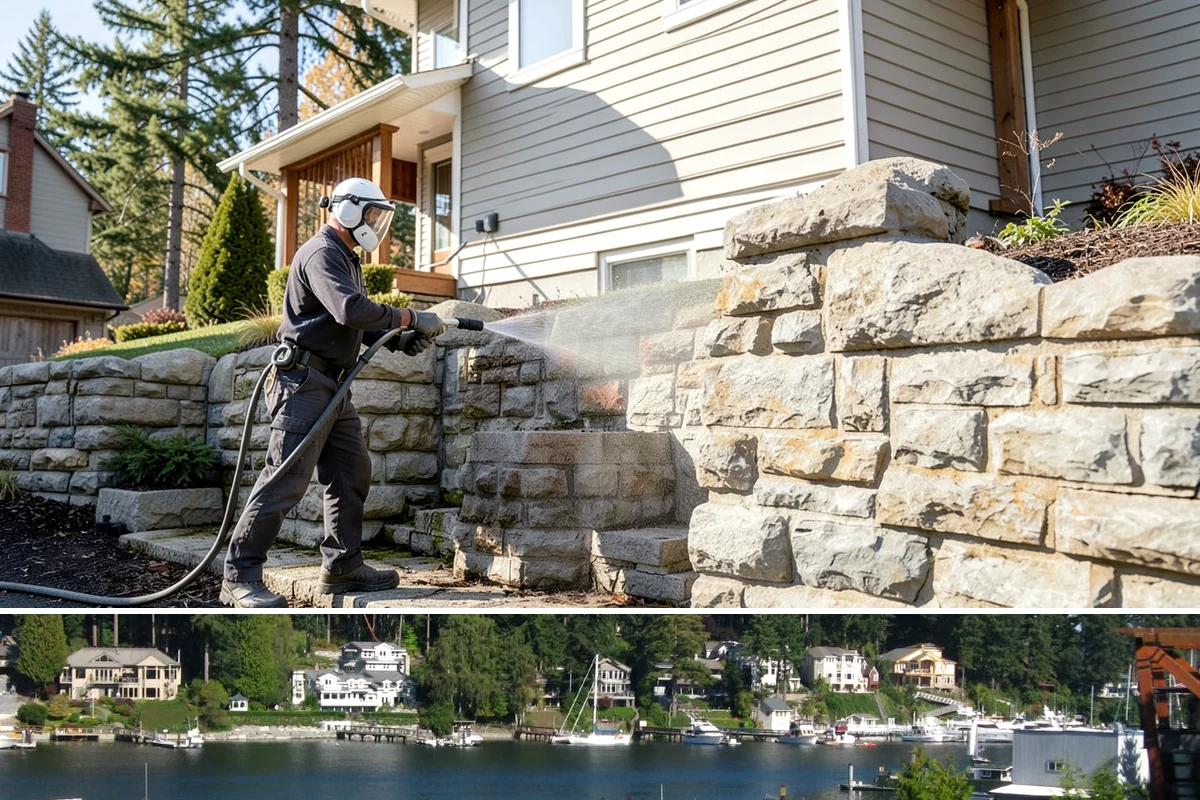 New Construction Cleaning in Gig Harbor, Pierce County, WA - New construction cleaning happens at completion regardless of season, though dry weather helps fresh finishes cure and rinse...