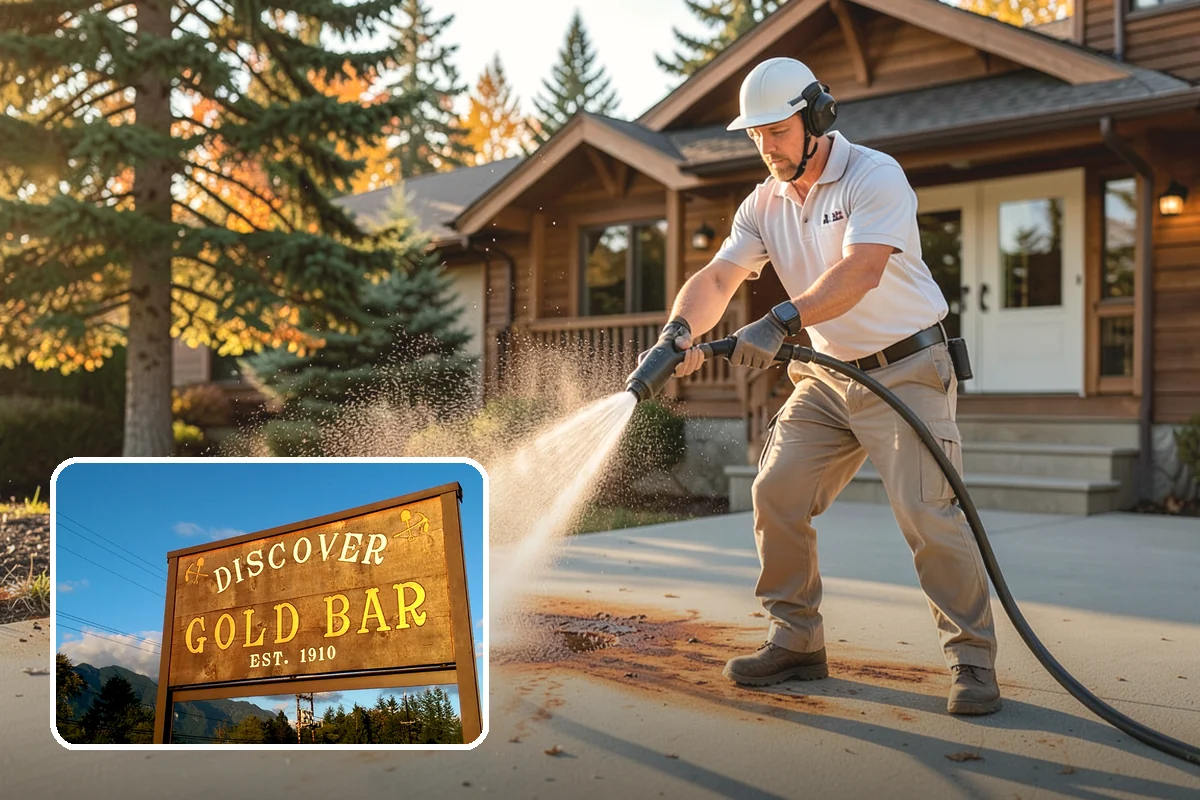 New Construction Cleaning in Gold Bar, Snohomish County, WA - Reveals the finished exterior for handover