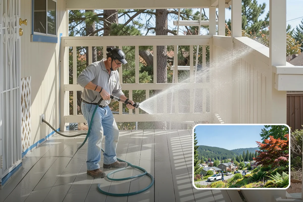 New Construction Cleaning in Index, Snohomish County, WA - Reveals the finished exterior for handover