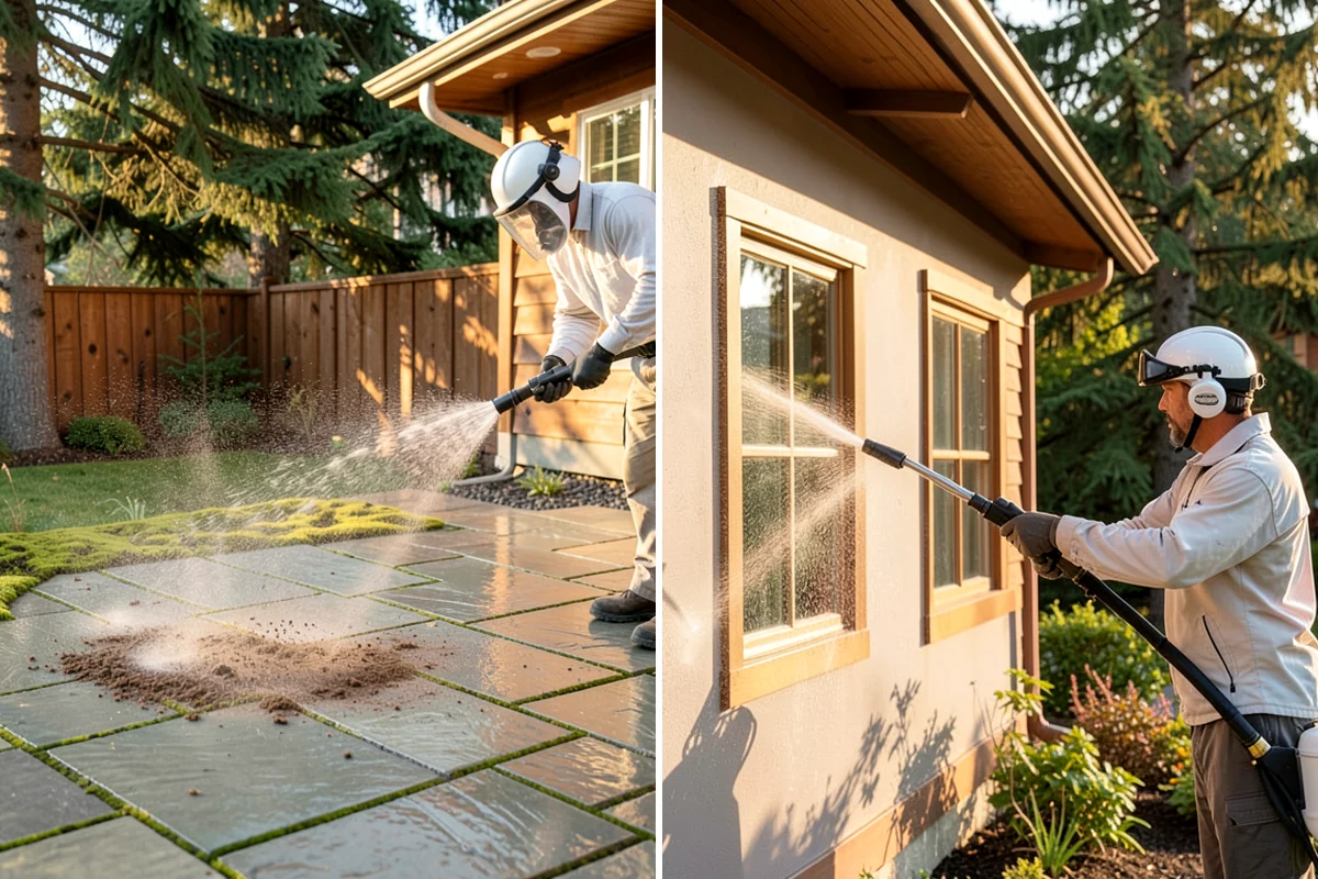 New Construction Cleaning in Kenmore, King County, WA - Inspect finishes and identify residue types