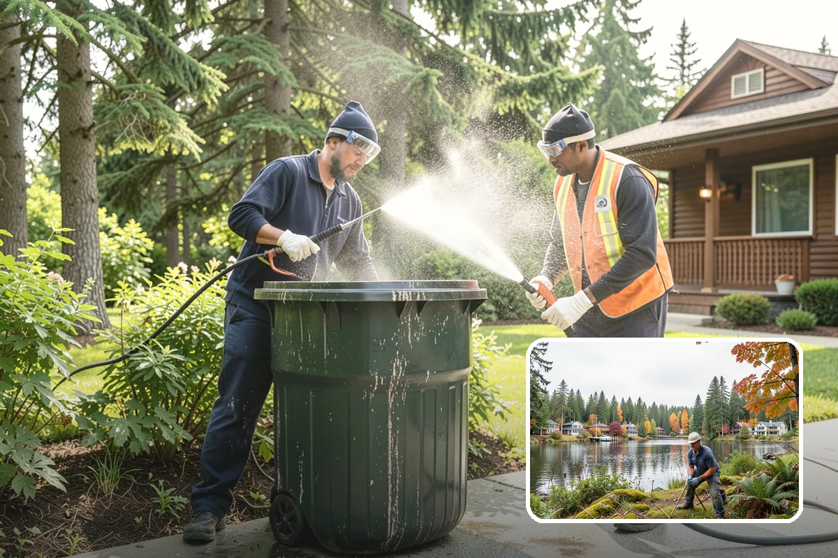 New Construction Cleaning in La Conner, Skagit County, WA - Reveals the finished exterior for handover