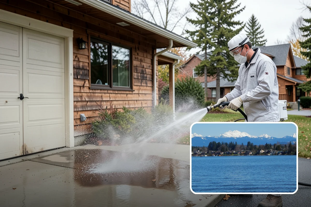 New Construction Cleaning in Lake Stevens, Snohomish County, WA - Reveals the finished exterior for handover
