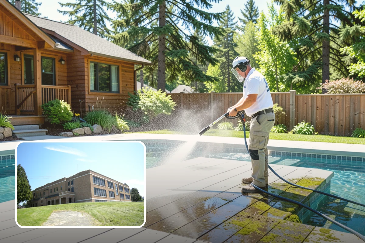 New Construction Cleaning in Maple Valley, King County, WA - Reveals the finished exterior for handover