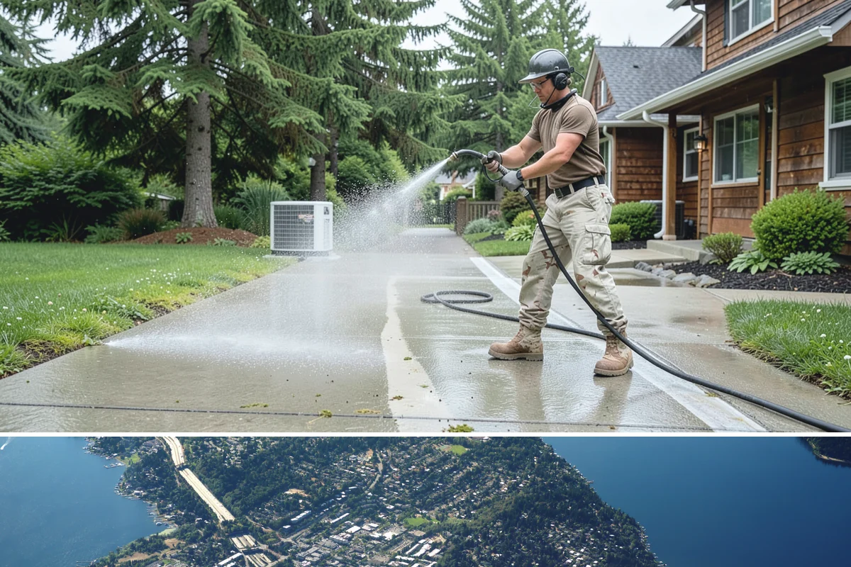 New Construction Cleaning in Mercer Island, King County, WA - New construction cleaning happens at completion regardless of season, though dry weather helps fresh finishes cure and rinse...