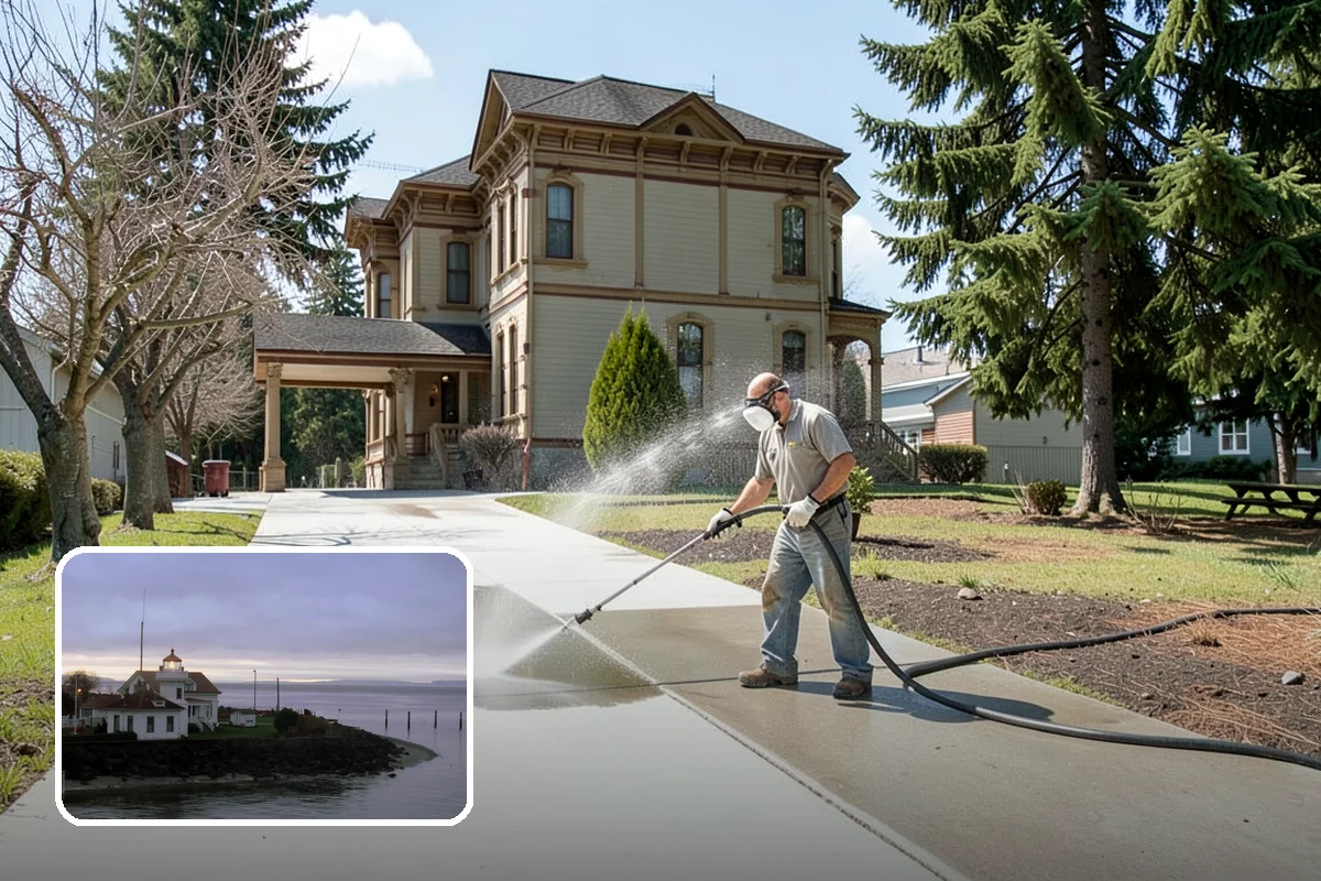 New Construction Cleaning in Mukilteo, Snohomish County, WA - Reveals the finished exterior for handover