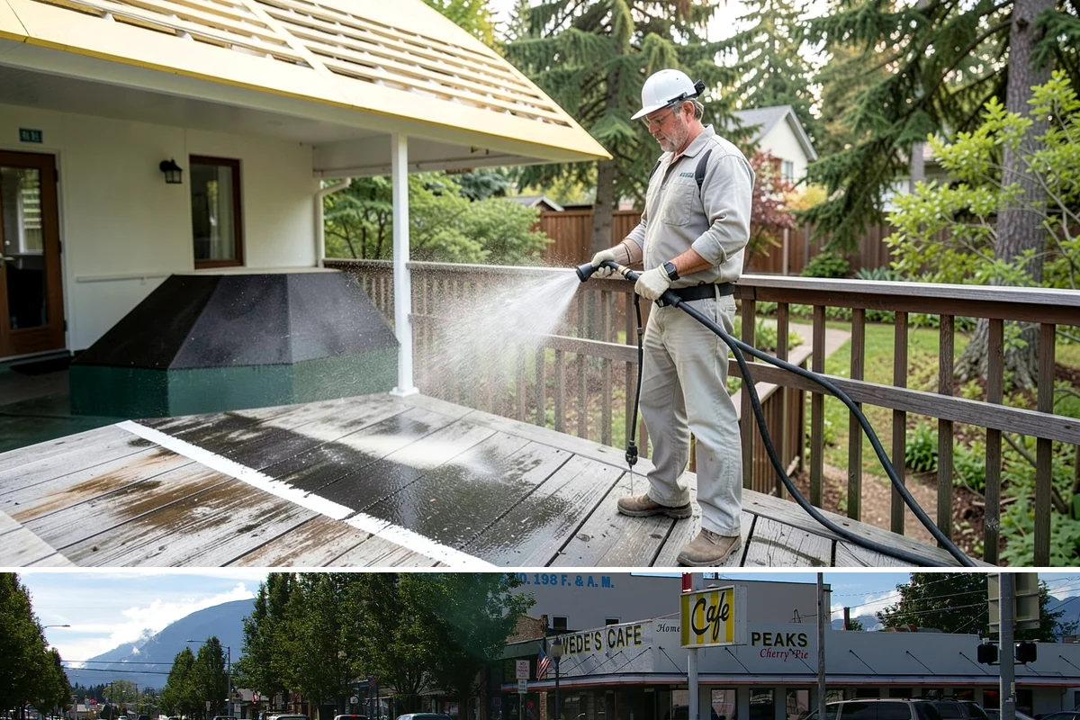 New Construction Cleaning in North Bend, King County, WA - New construction cleaning happens at completion regardless of season, though dry weather helps fresh finishes cure and rinse...