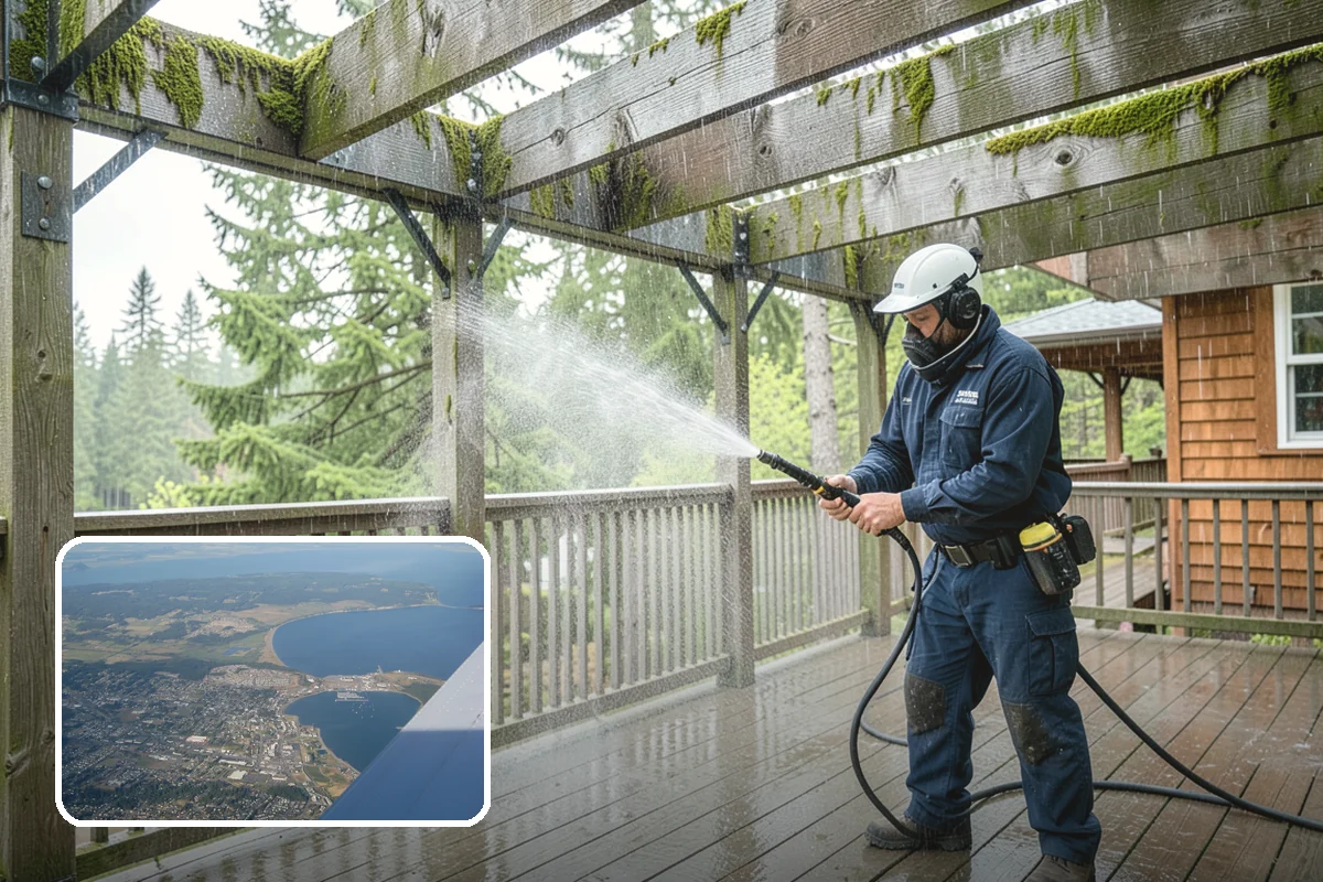 New Construction Cleaning in Oak Harbor, Island County, WA - Reveals the finished exterior for handover